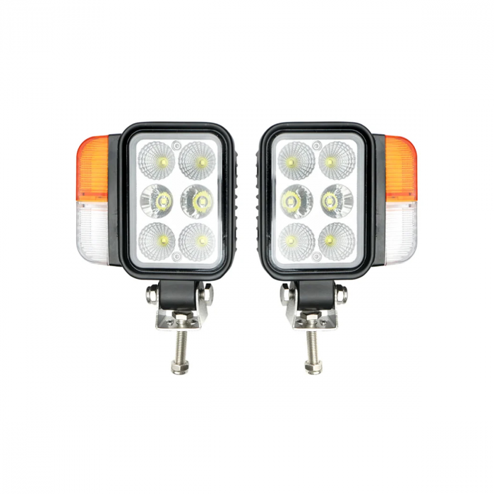 Set faruri tractor cu LED 10-80V [5]