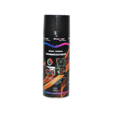 Spray vopsea neagra termorezistenta pentru etrieri si motor 450ml rezistenta la 400 grade C [2]