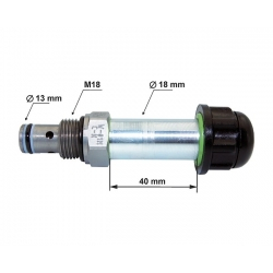 Supapă dublă acțiune 13 x M18 mm pentru lifturile hidraulice Dhollandia [3]