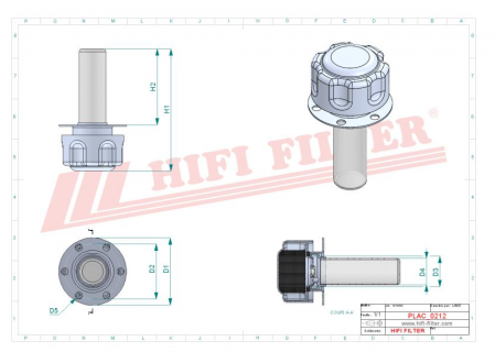 Buson rezervor hidraulic TCO500, TCO 500, P17-1850 [1]