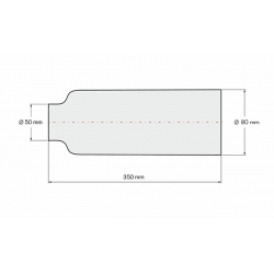 Capac de cauciuc 50x80-350 mm pentru lifturi hidraulice Dhollandia [1]