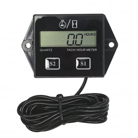 Produse noi - Contor orar cu afisaj LCD pentru motoarele in 2T si 4T pe benzina, ATV, Tractor, Utilaje agricole