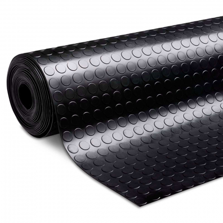 Covoare Antiderapante din Cauciuc - Covor Antiderapant din Cauciuc, Linoleum din Cauciuc pentru Protectie Podea Auto - model CIRCLE