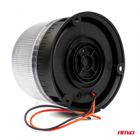 Girofar cu sticla alba 12-24V, R65 R10 IP66 LED [4]