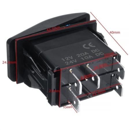 Intrerupator rampa luminoasa bara protectie Off-Road, ATV, SSV, QUAD [1]