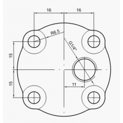 Pompă hidraulică 0,8 cm pentru obloane de ridicare MBB Palfinger [2]