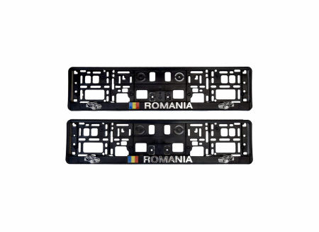 Produse noi - Set 2 suporti numar inmatriculare 3D “ROMANIA”