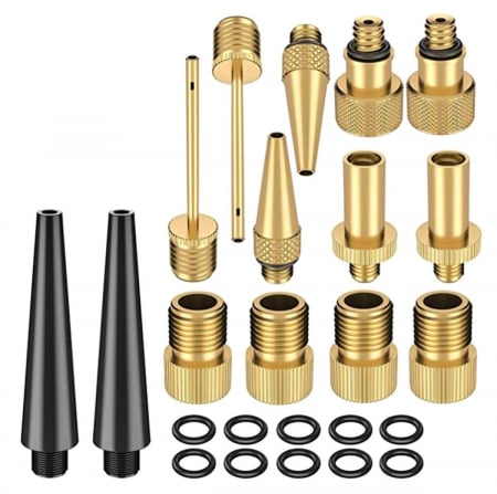 Produse - Set 24 piese, diuze, adaptoare si ace pentru pompa sau compresor, AVX-AG414C