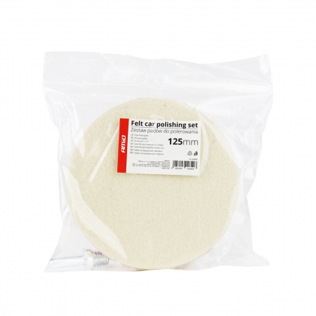 Set de lustruit Felt Car cu doua tampoane + disc 125 mm + adaptor M14 [4]