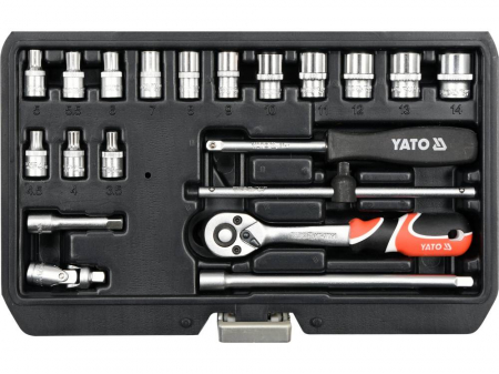 Trusa tubulare cu antrenor 20buc 1/4'', CR-V [1]
