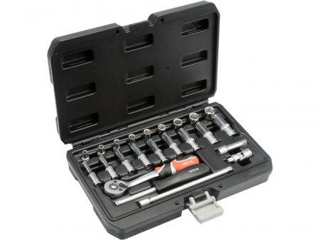 Produse - Trusa tubulare cu antrenor 23 BUC, 1/4'' Yato