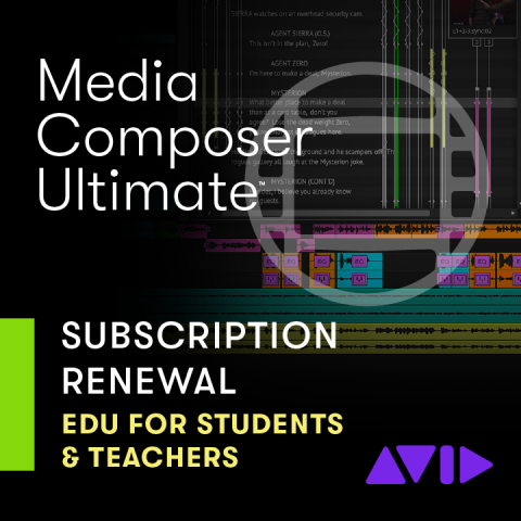 Avid Media Composer - Media Composer Ultimate 1Y Subscription EDU RENEW
