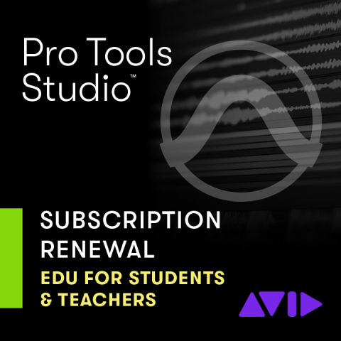 Avid ProTools - Pro Tools Studio Annual Subscription EDU Student/Teacher RENEWAL