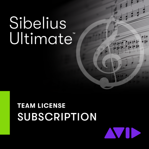 Avid Sibelius - Sibelius Ultimate TEAM 1-Year Subscription NEW