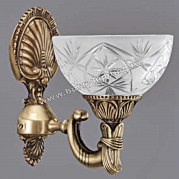 Aplica Elegante cu 1 Brat, Desing Clasic, Finisaj Bronz Antic - Bussy Lighting 3038-52-19 [1]