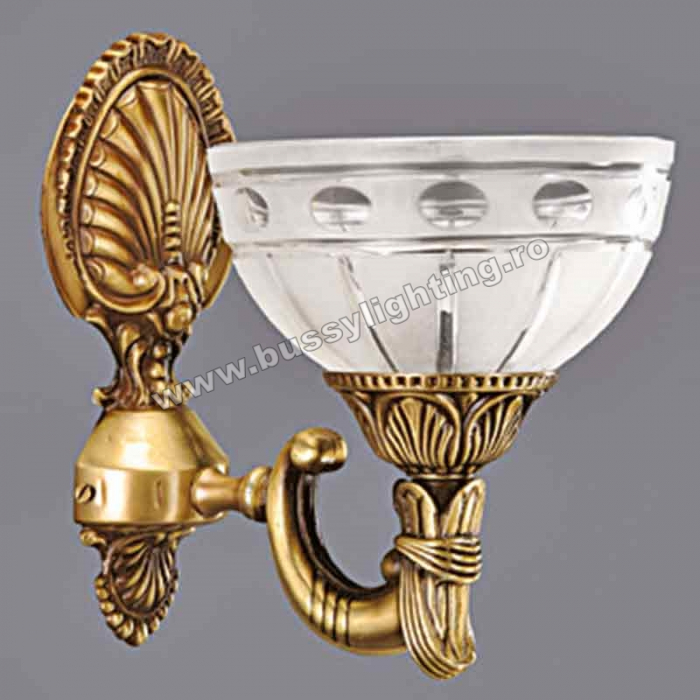 Aplica Ambiente cu 1 Brat, Desing Clasic, Finisaj Bronz Antic - Bussy Lighting 3039-52-19 [1]