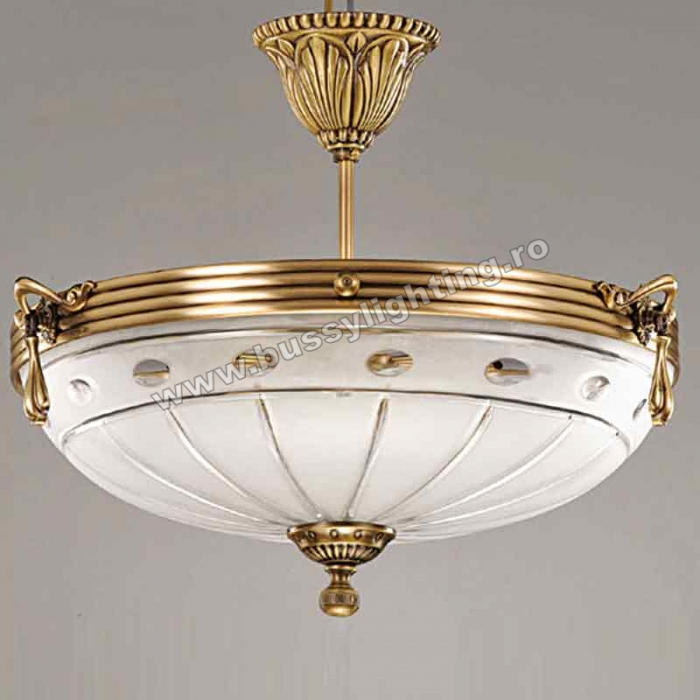 Lustra Ambiente cu Diam 33 cm, Desing Clasic, Finisaj Bronz Antic - Bussy Lighting 3039-52-42 [1]