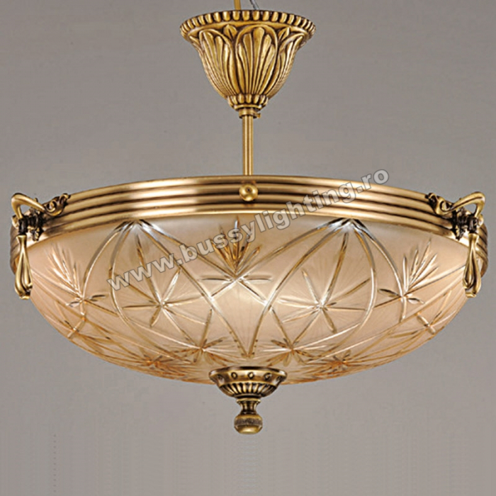 Lustra Avangard cu Diam 43 cm, Desing Clasic, Finisaj Bronz Antic - Bussy Lighting 3034-52-43 [1]