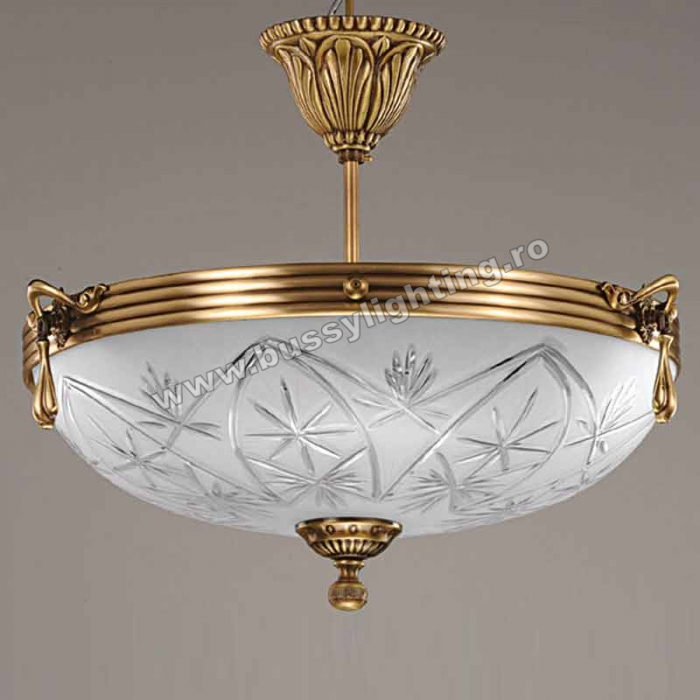 Lustra Elegante cu Diam 43 cm, Desing Clasic, Finisaj Bronz Antic - Bussy Lighting 3038-52-43 [1]