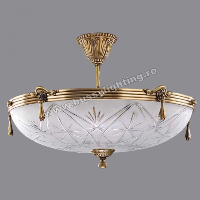Lustra Elegante cu Diam 53 cm, Desing Clasic, Finisaj Bronz Antic - Bussy Lighting 3038-52-47 [1]