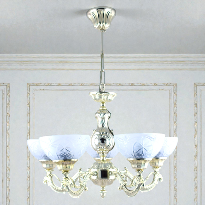 Lustra Toledo cu 5 Brate, Desing Clasic, Finisaj French Gold, - Bussy Lighting 7225-78-05 [3]