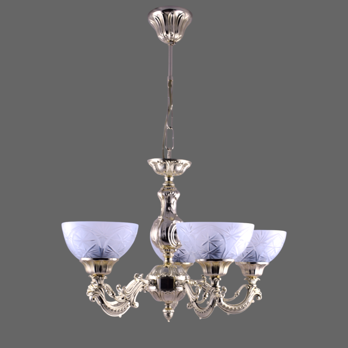 Lustra Toledo cu 5 Brate, Desing Clasic, Finisaj French Gold, - Bussy Lighting 7225-78-05 [1]