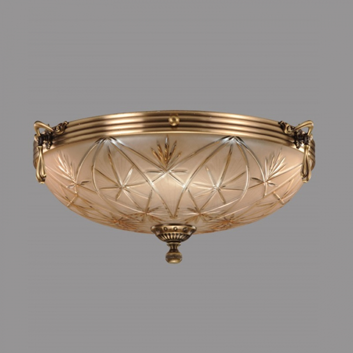 Plafoniera Avangard cu Diam 33 cm, Desing Clasic, Finisaj Bronz Antic - Bussy Lighting 3034-52-44 [1]