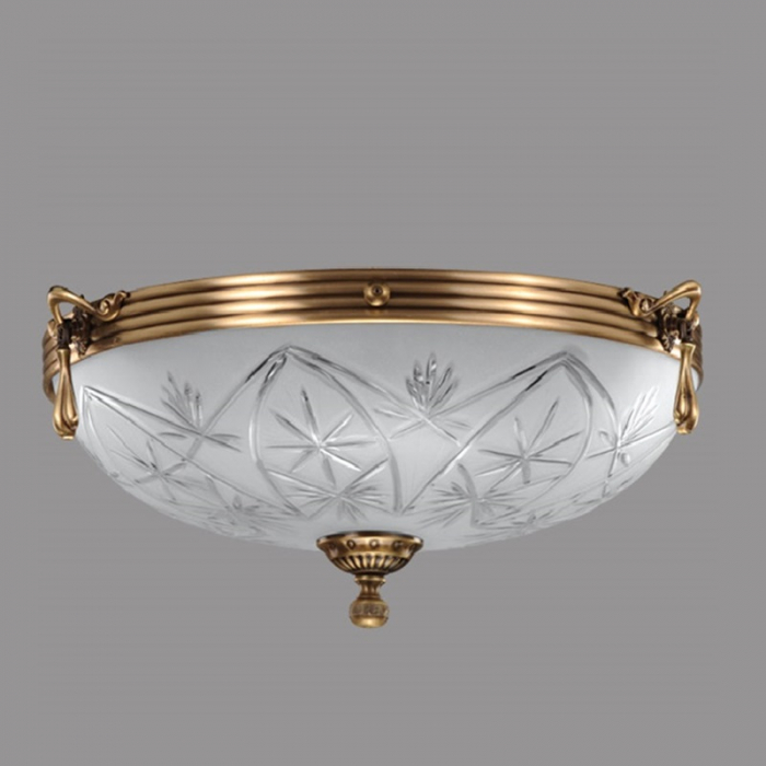 Plafoniera Elegante cu Diam 33 cm, Desing Clasic, Finisaj Bronz Antic - Bussy Lighting 3038-52-44 [1]