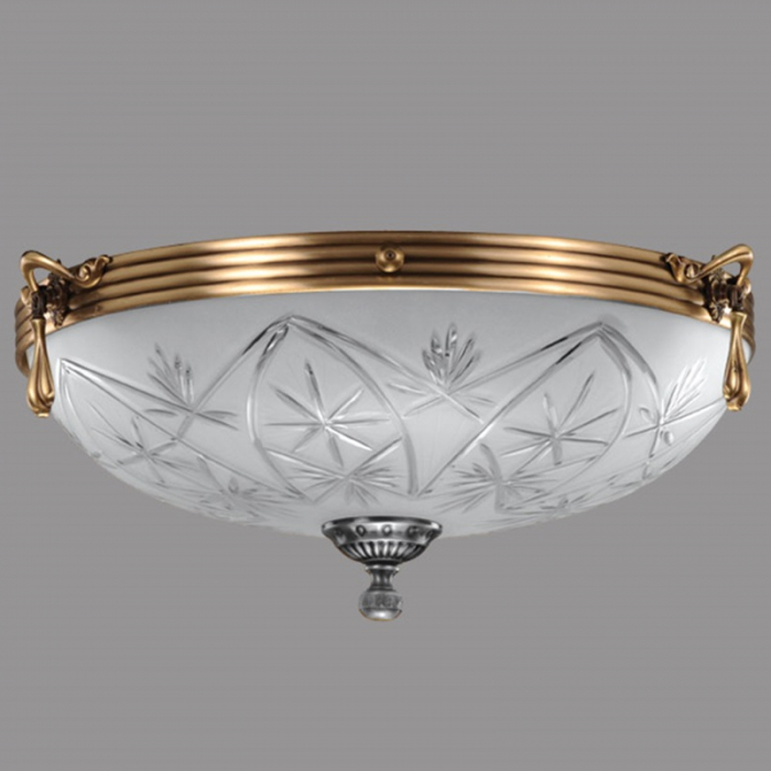 Plafoniera Elegante cu Diam 43 cm, Desing Clasic, Finisaj Bronz Antic - Bussy Lighting 3038-52-45 [1]