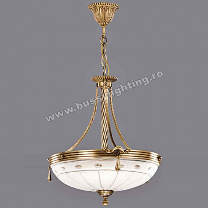 Suspensie Ambiente cu Diam 43 cm, Desing Clasic, Finisaj Bronz Antic - Bussy Lighting 3039-52-02 [1]