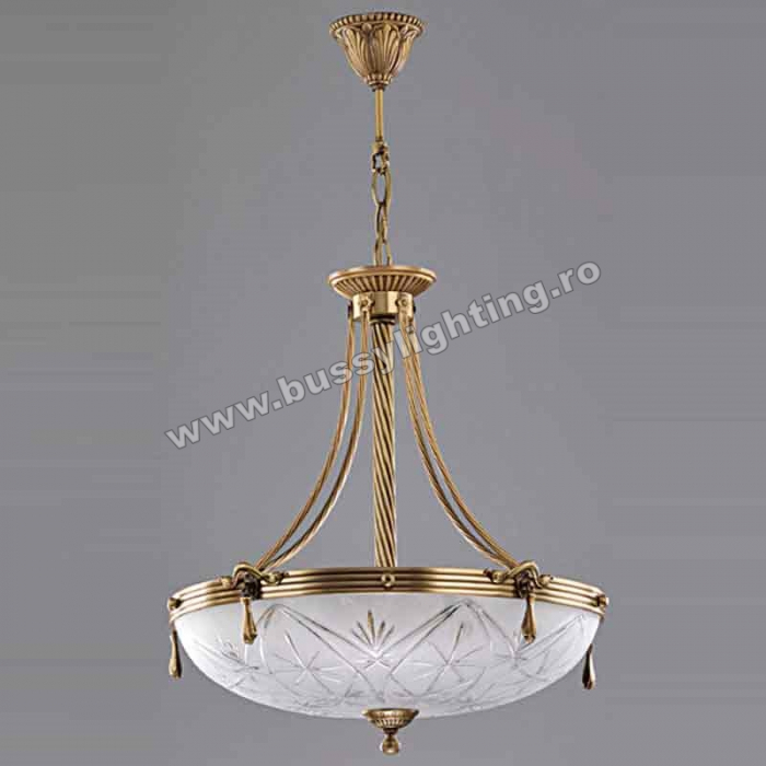 Suspensie Elegante cu Diam 53 cm, Desing Clasic, Finisaj Bronz Antic - Bussy Lighting 3038-52-50 [1]