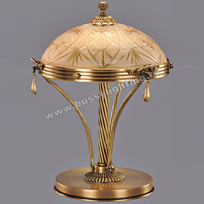 Veioza Avangard cu Diam 33 cm, Desing Clasic, Finisaj Bronz Antic - Bussy Lighting 3034-52-37 [1]