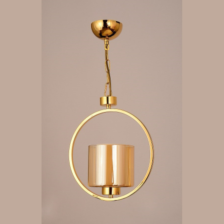 Lustre Neo Clasice - Suspensie Cannes cu Diam 30 cm, Neo Clasic, French Gold, Dublu Abajur - Bussy Lighting 3010-78-01
