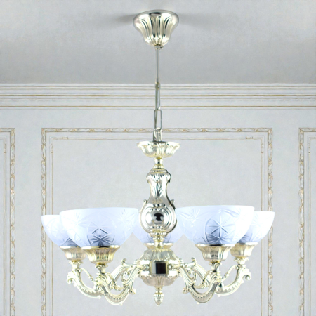 Lustra Toledo cu 5 Brate, Desing Clasic, Finisaj French Gold, - Bussy Lighting 7225-78-05 [2]