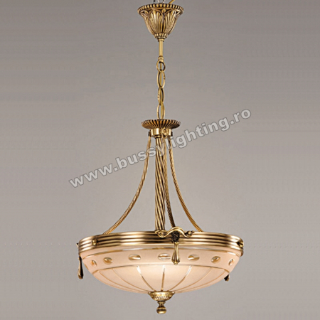 Lustre Clasice - Suspensie Versace cu Diam 43 cm, Desing Clasic, Finisaj Bronz Antic - Bussy Lighting 3033-52-02