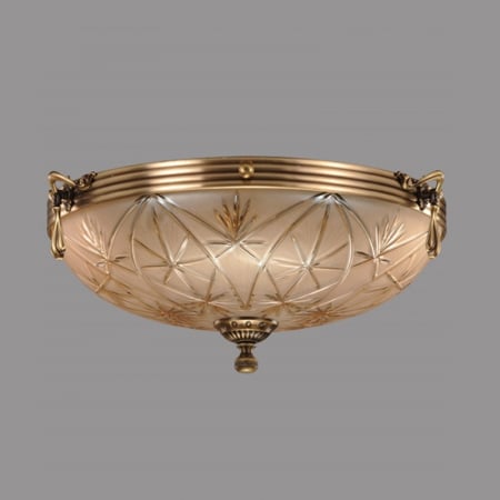 Plafoniere - Plafoniera Avangard cu Diam 33 cm, Desing Clasic, Finisaj Bronz Antic - Bussy Lighting 3034-52-44