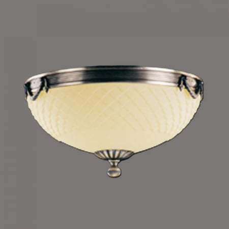 Plafoniere - Plafoniera Laila cu Diam 38 cm, Desing Clasic, Finisaj Bronz Antic, Abajur Crem - Bussy Lighting 3025-52-45A