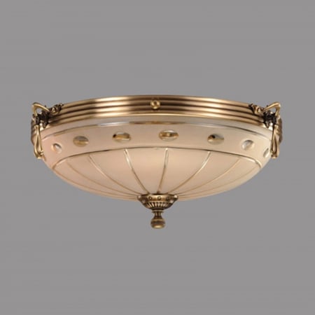 Plafoniere - Plafoniera Versace cu Diam 33 cm, Desing Clasic, Finisaj Bronz Antic - Bussy Lighting 3033-52-44