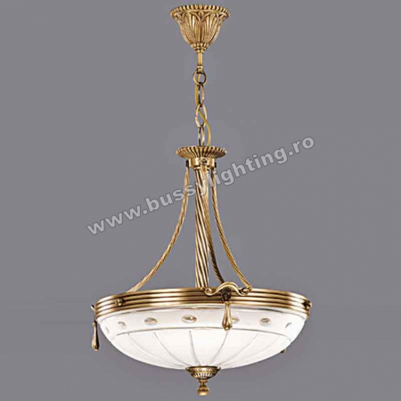 Lustre Clasice - Suspensie Ambiente cu Diam 43 cm, Desing Clasic, Finisaj Bronz Antic - Bussy Lighting 3039-52-02