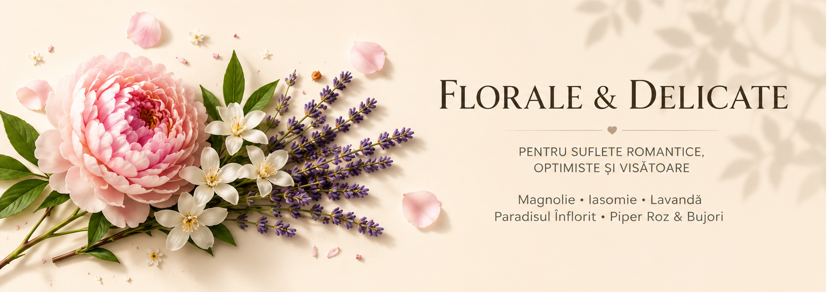 Lumânări parfumate florale Candle Corner cu arome de magnolie, bujori și flori albe