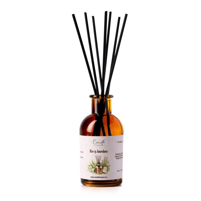 Parfum de cameră cu bețișoare Aloe și Bambus 100 ml Candle Corner [2]