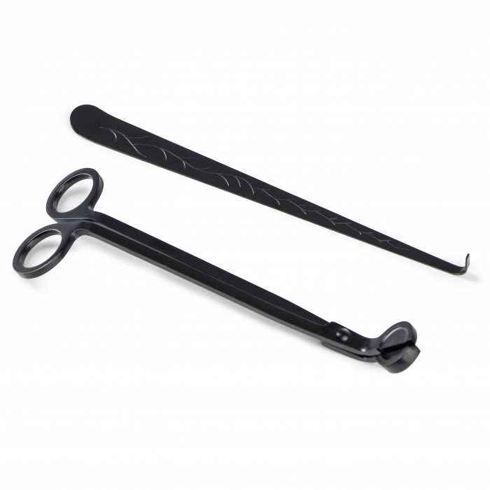 Set lumanare parfumata Ciocolata calda, suport lumanare, accesoriu elegant pentru stins lumanarea si foarfeca de taiat fitil lumanare [2]