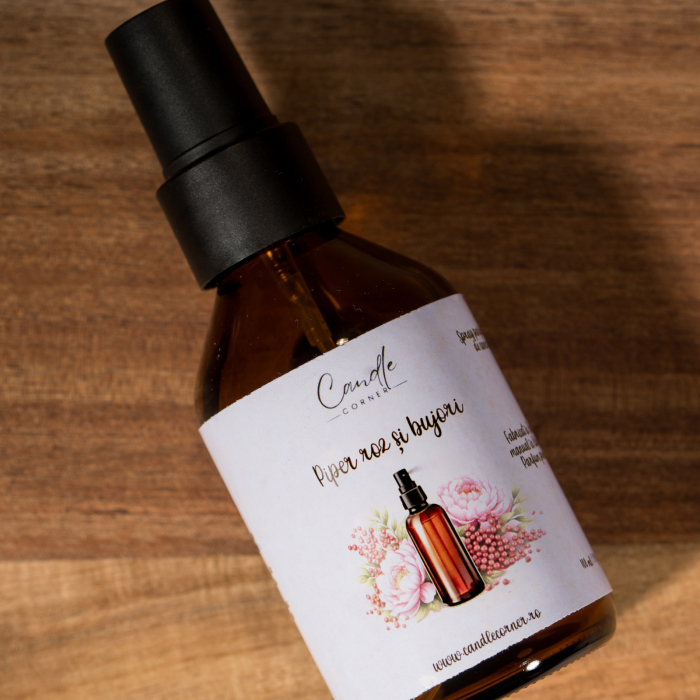 Spray parfumant de cameră Piper Roz și Bujori 100 ml Candle Corner [2]