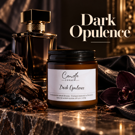Ritualuri de seară (Living) - Dark Opulence – Lumânare parfumată cu orhidee, trufe și tămâie | Candle Corner