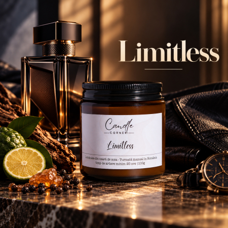 Claritate & focus (Birou) - Limitless – Lumânare parfumată cu note marine, grapefruit și lemn de guaiac | Candle Corner