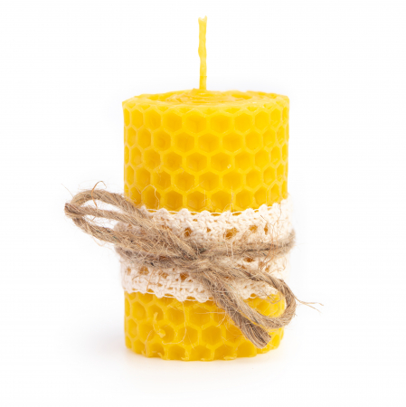 Lumanari din ceara de albiune naturala - Marturii nunta - botez Lumanare tip fagure handmade din ceara naturala de albine 100%, culoare galben