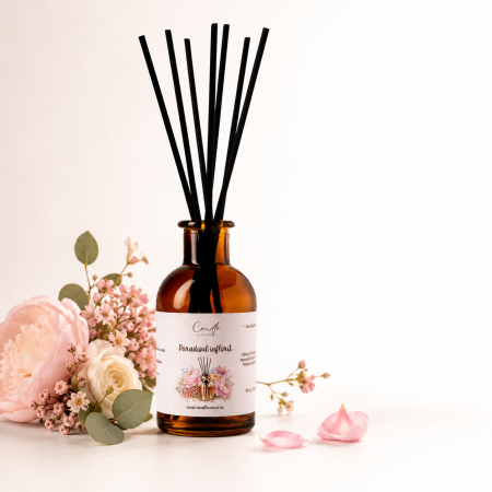 Parfum de cameră cu bețișoare (Reed Diffuser) - Parfum de cameră cu bețișoare Paradisul Înflorit 100 ml Candle Corner