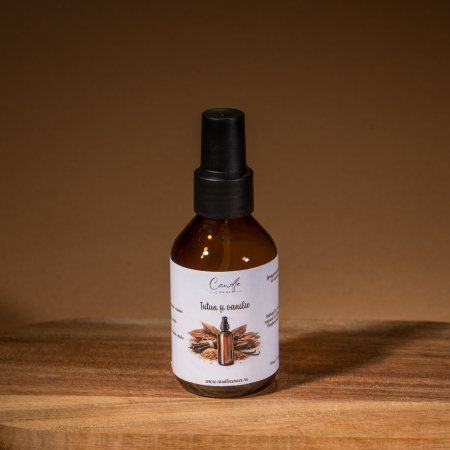 Spray parfumant de cameră - Spray parfumant de cameră Tutun și Vanilie 100 ml Candle Corner