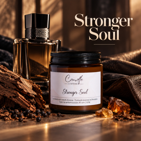 Ritualuri de seară (Living) - Stronger Soul – Lumânare parfumată cu castane, vanilie și tămâie | Candle Corner
