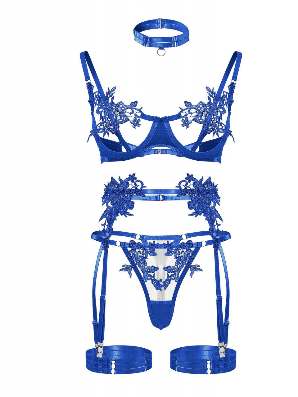 Set lenjerie Belladonna Royal Blue [5]